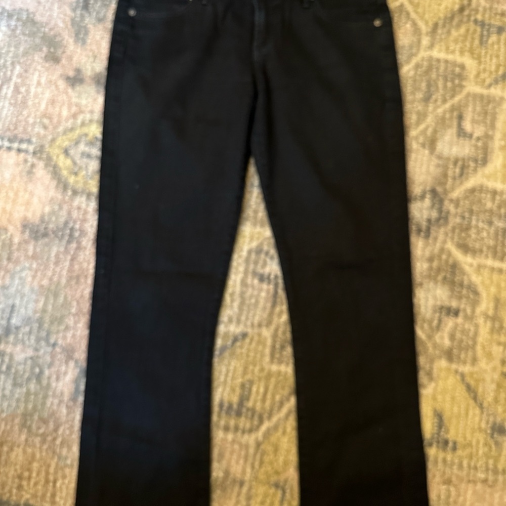 Citizens of humanity black denim 29 like new low rise stretch